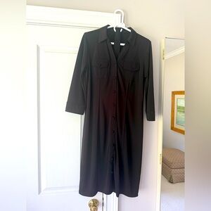 Elegant LBD Button-Up Dress